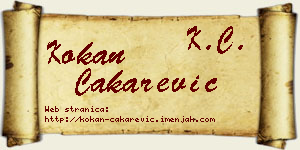 Kokan Čakarević vizit kartica